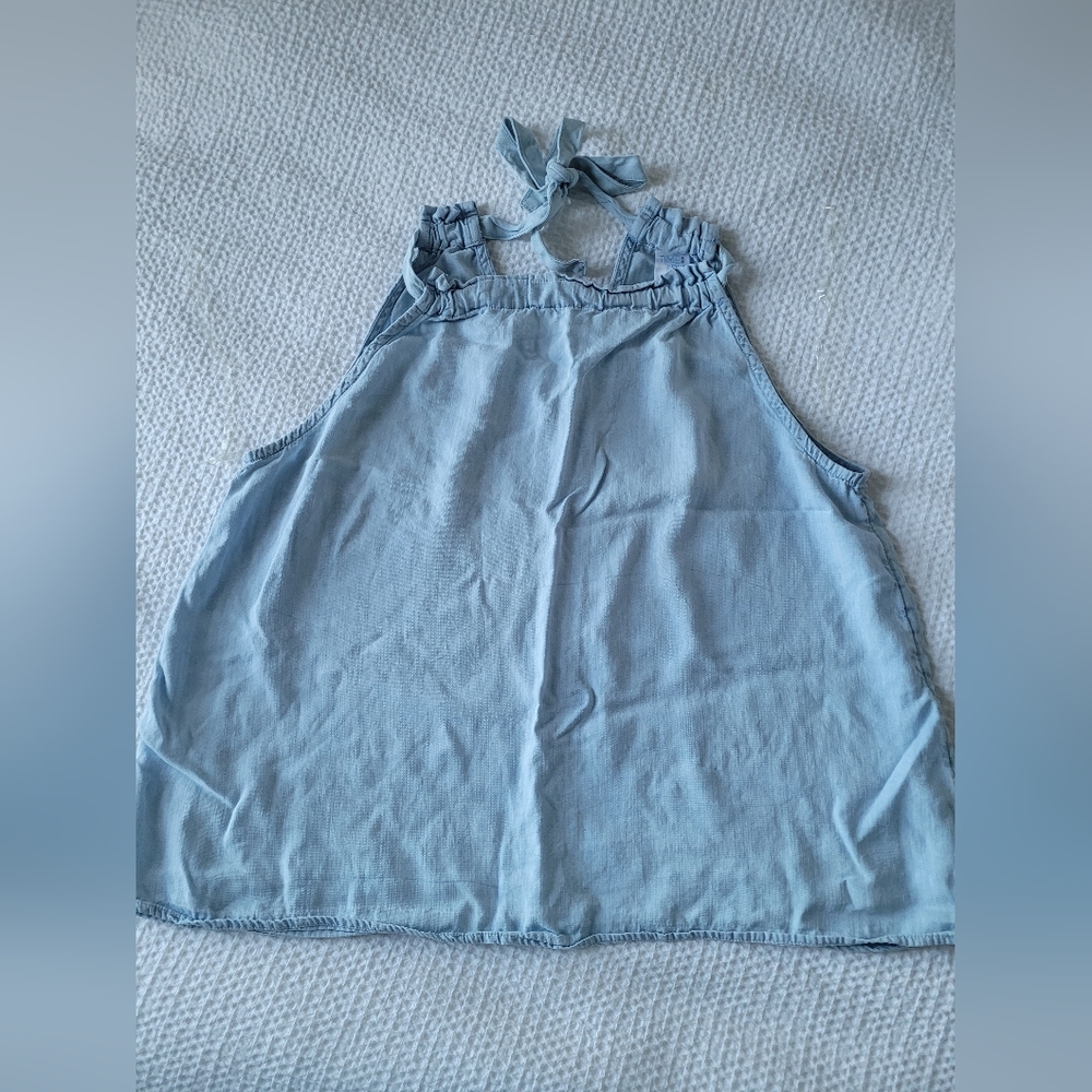 Tie neck tank top
